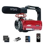 4K Video Camera Camcorder 10X Optic