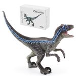 Gemini&Genius Velociraptor Dinosaur Toy for Kids, Raptor Dinosaur Toy Figure with Moveable Jaw and Hands, Realistic and Solid Velociraptor Gift Box, Play, Display, Collection for Kids and Dino Lovers