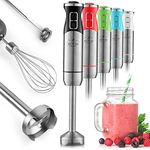 Zulay Immersion Blender Handheld - Durable Stick Blender With Ultra-Sharp Stainless Steel Blades For Effortless Blending (Immersion Blender Set (No Cup), Matte Black)