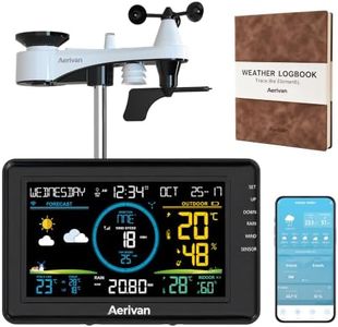 Aerivan W1 PRO WiFi Home Weather Station with Hardcover Logbook