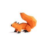 Yona DIY, Squirrel Papercraft kit, Squirrel DIY kit, Home decor, Art work, DIY craft kit, Gift, origami 3D, paper trophy, Puzzle 3D, Assembly kit