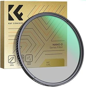 52mm Circular Polarizers Filter, K&F Concept Waterproof Circular Polarizing Filter with 24 Multi-Layer Coatings CPL Filter for 52mm Camera Lens