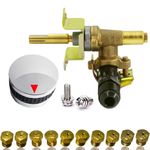 MCAMPAS Gas Burner Control Valve with LP Gas Orifice Nozzles Conversion Kit for Outland Living Firebowl Mega Propane Fire Pit. BBQ Grill