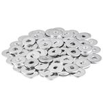 Flintronic M6 Washers, 80PCS M4 x18 x 1.5mm Metal Flat Penny Washers, 304 Stainless Steel Flat Washers, Round Flat Spacer Repair Washer for Home Decoration Factories Repair Construction Washers