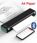 Portable Wireless A4 Bluetooth Thermal Printer for Travel Phomemo M08F LOT