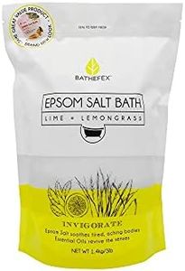 Bathefex Epsom Lime and Lemongrass Bath Salt, 1.4 kg