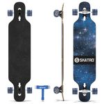 Skatro Drop Through Longboard Skateboard Freeride - Includes T-Tool