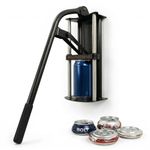 MasterCrush Aluminum Can Crusher Recycler - Heavy Duty, Wall-Mounted, Multicolour, Steel & Stainless Steel, Manual, Can Crusher