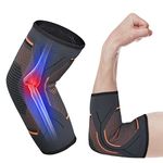 ACWOO Elbow Support, Anti-slip Elbow Brace Compression Arm Supports Sleeve for Men and Women, Breathable Elbow Support Brace for Tennis Elbow, Golfers Elbow, Arthritis, Joint Pain Relief (Single, M)