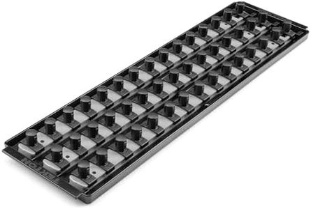 TEKTON 1/2 Inch Drive 3-Rail Socket Organizer Set, Gray (45-Tool) | OST27345
