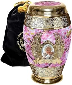 Cherry Blossom Cremation Urn for Ashes for Women - Personalized Cremation Urns for Human Ashes Adult Female Decorative Urns - Beautifully Handcrafted Extra Large Rose Urn for Ashes for Women