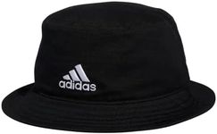 adidas Men's Women's Essentials Plus Bucket Hat, Black/White, One Size