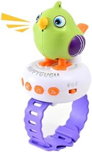 Haifeng Talking Parrot with Strap, Repeats What You Say Talking Bird for Toddlers, Speaking Parrot with Music & Whistle, Interactive Animated Toy for Kids, Electronic Pet for Boys & Girls, Green