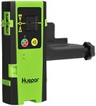 Huepar Laser Detector for Line Laser Level, Digital Laser Receiver Used with Pulsing Line Lasers Up to 200ft, Detect Red and Green Laser Beams, Three-Sided LED Displays -Clamp Included LR-6RG