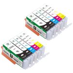 Supricolor Compatible Canon PGI-550xl CLI-551xl Ink Cartridges, Replacement for PGI-550 CLI-551 Work for Canon Pixma iP7250 MG5650 MX925 iX6850 MG5550 MG5450 MG6650 MX920 MG5400 10-Pack