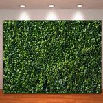 HQM Green Leaves Nature Spring Theme Photo Background 8x6ft Wedding Birthday Party Newborn Baby Shower Photography Backdrops Zoo Decor Banner Dessert Cake Table Decor Booth