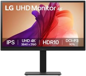 LG 27" 27BA45U-B 27" Ultrafine UHD (3840 x 2160) 4K IPS Monitor – 5ms 60Hz HDR10, DCI-P3 90%, Tilt/Height/Swivel/Pivot Adjustment, HDMI & DisplayPort, Eye Comfort, Black