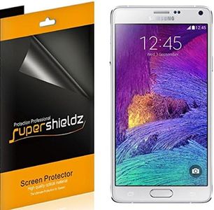 (6 Pack) Supershieldz for Samsung Galaxy Note 4 Phone Screen Protector, High Definition Clear Shield (PET)