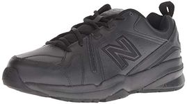 New Balance mens 608 V5 Casual Comfort Cross Trainer, Black/Black, 10.5 XW