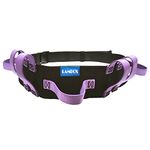 LAMBOX Gait Belt Transfer Walking Belt with Multi Handles- Medical Nursing Walking Assist Aid for Elderly Seniors Therapy (7 Purple Handles 60"Plastic Release Buckle)