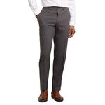 Kenneth Cole REACTION Men's Techni-Cole Mini Check Modern Fit Flat Front Dress Pant