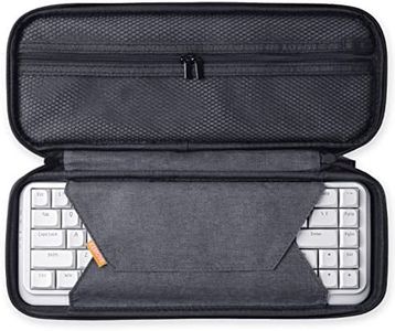 DIERYA KEMOVE X Keyboard Travel Case, Hard EVA Sleeve Carrying Cover Bag for 60% 65% Wired/Wireless Bluetooth Mechanical Gaming Keyboard, Black