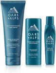 Oars + Alps Natural Mens Skin Care Kit, Gift Set Including: Face Wash, Eye Roller, and Moisturizer, Vegan and Gluten Free, TSA Friendly, 3 Items Total