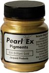 Jacquard JAC-JPX1656 JAC Pearl-EX 21gm Brilliant Gold Powdered Pigments