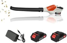 180CFM Cordless Leaf Blower,150 MPH garden blowers,24V Electric Leaf Blower with Battery & Charger for Lawn Care,1.5Ah Battery Powered Leaf Blower for Leaf/Snow/Dust Blowing.（2 Years Warranty)
