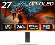 INNOCN 27" OLED 4K 240Hz Gaming Monitor, Gaming Console Ready, VRR, MAC-View Mode, HDR 400, 0.03ms, FPS/RTS, HDMI 2.1, DP, Speaker, Pivot Adjustable Stand, Ultra-Thin - GA27W1Q