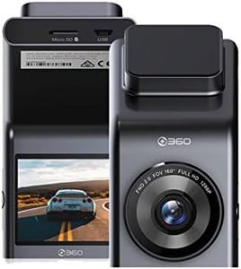 360 G300H HD Video Cam Recorder Dash Cam, Black