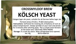 3x10g Home Brew Beer Yeast. Kolsch Lager Ale Yeast for Light German Ales. 3, 5 and 10 Packs Available Too.