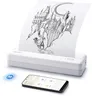 iDPRT MT890 Portable Wireless Printer - with Thermal A4 Paper, Bluetooth Inkless Printer for Travel/Home, Support US Letter&A4&A5 Size, Mobile Printer Compatible with iOS, Android & Laptop - White