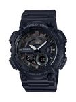 Casio Men's AEQ-110W-1BVCF Classic Analog-Digital Display Quartz Black Watch