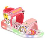 Hooh Kids Unisex LED Light Up Sandals for Baby boys and Girls upto 2.5 Years (SUPER CUTE PINK, UK Footwear Size System, Toddler, Age Range, Medium, 12 Months, 18 Months)