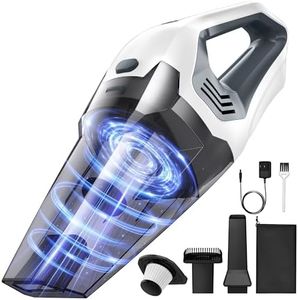 Portutif Cordless Handheld Vacuum Cleaner, 9000PA Powerful Suction 20-25Mins Long Runtime Rechargeable Hand Vacuum, HEPA Filter with Quick Charge, Lightweight for Car Carpet Stairs Pet Hair Cleaning