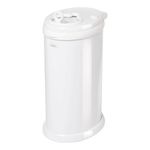 Ubbi Steel Odour Locking Nappy Disposal Bin, No Special Bag Required Money Saving, Awards-Winning, Modern Design Registry Must-Have Nappy Bin, White