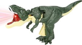 Gooyo Dinosaur Toy Gun & Musical Toy Gun for Kids with Biting Roaring Function, Simulation Sound Effect Will Shake Head Swing Tail (Green Color)