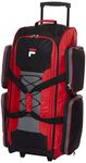 Fila 32" Large Lightweight Rolling Duffel Bag, Red, One Size