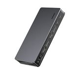 UGREEN DisplayLink Docking Station, Revodok Pro 209 USB C Dock (9-in-1) with Dual 4K@60hz HDMI and DisplayPort, 10Gbps Type C& A Data Ports, 100W PD, Gigabit Ethernet Adapter for macOS Windows System