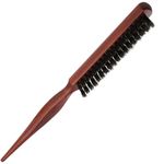 Soodyoow Boar Bristle Hair Brush, Teasing Hair Brush, Slick Back Hair Brush, Bristle Brush Hair, Back Combing Brushes for Afro Wet Curly Hair or Damaged Hair Reducing Hair Breakage