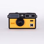 Kodak i60 Reusable 35mm Film Camera - Retro Style, Focus Free, Built in Flash, Press and Pop-up Flash (Yellow)