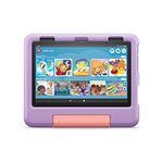 Amazon Fire HD 8 Kids tablet, ages 3-7. Top-selling 8" kids tablet on Amazon - 2022 | ad-free content with parental controls included, 13-hr battery, 32 GB, Purple