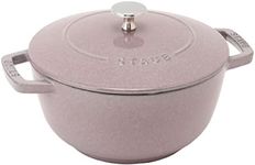 Staub Wa-NABE 40508-871 Chiffon Rose L 7.9 inches (20 cm) Handed Cast Iron Pot, 3 Rice Cooking, Induction Compatible, Japanese Authentic Product