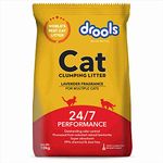 Pet_Litter-Drools Bentonite Cat Litter (for Multiple cat Breeds), Lavender Falvour 10 kg Pack