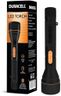 Duracell LED Torch Light, Super Bright, 12000 LUX, Ultra-Light and Easy to Carry Design, Large Reflector, for Everyday Use, 3AA Batteries Free, Black