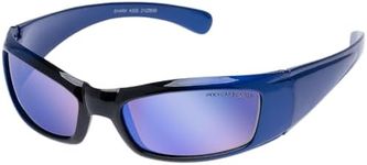 Cancer Council Male Shark Kids Cobalt Black Grad Wrap Sunglasses