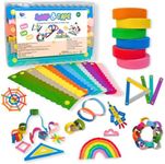 Feel Good Waves Snap & Tape Play Kit - Kid Travel Toy - Fine Motor -Fidget