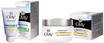 Olay Natural White Light Instant Glowing Fairness Cream, 40g & Olay Day Cream Natural White Fairness Moisturiser SPF 24, 50g