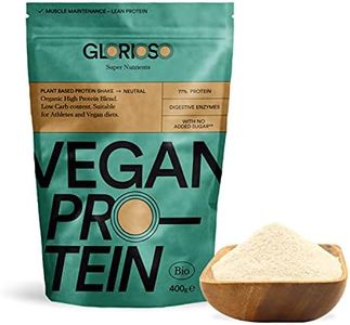 Proteína Vegana Sabor Neutro en Polvo 100% Bio - 400 g - Ideal para Dietas, Aumentar o Mantener Masa Muscular - Sin Lactosa ni Gluten - Glorioso Super Nutrients